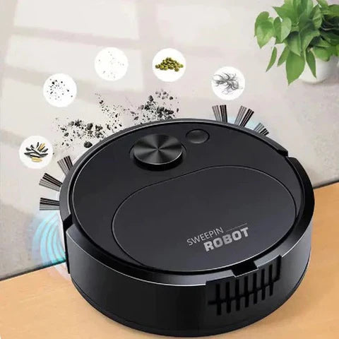 Smart Robot Vacuum Cleaner – Sweeping Mop Robot with Wet & Dry Mopping – Rechargeable Home Appliance – Automatic Floor Cleaner – Low Noise, Intelligent Mini Robot