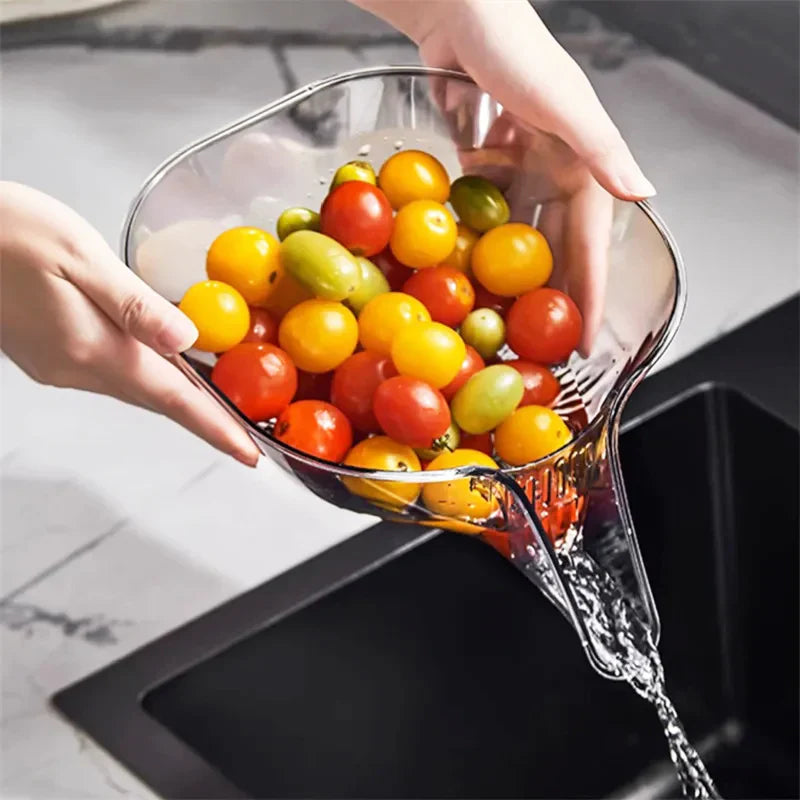 Multipurpose Drainage Vegetable/Fruits Acrylic Kitchen Basket