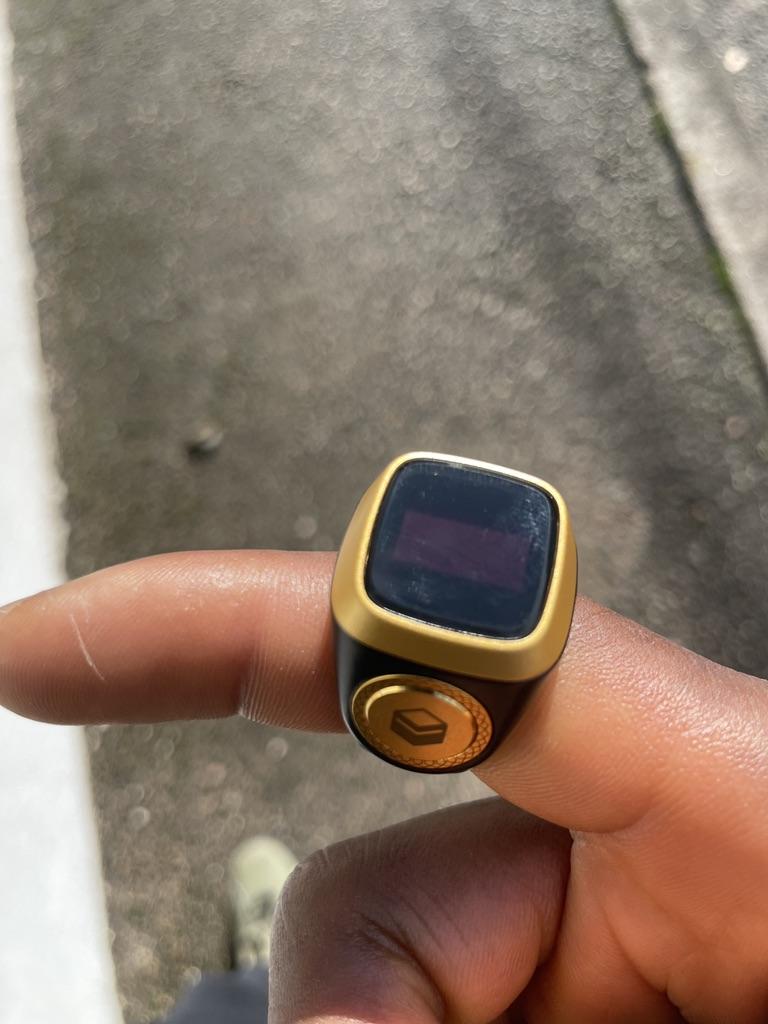 Muslim Iqibla Zikr Ring Digital Counter Tasbeeh Smart Tasbih Tally Counter Ring for Muslims Zikr Digital Tasbeeh 5 Prayer Time Encounter and Prayer Reminder