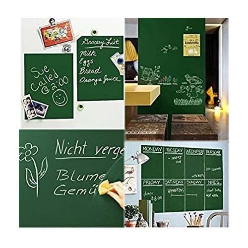 Self Adhesive Erasable Green&Black Board Sticker For Writing with Chalk (60x200 cm)