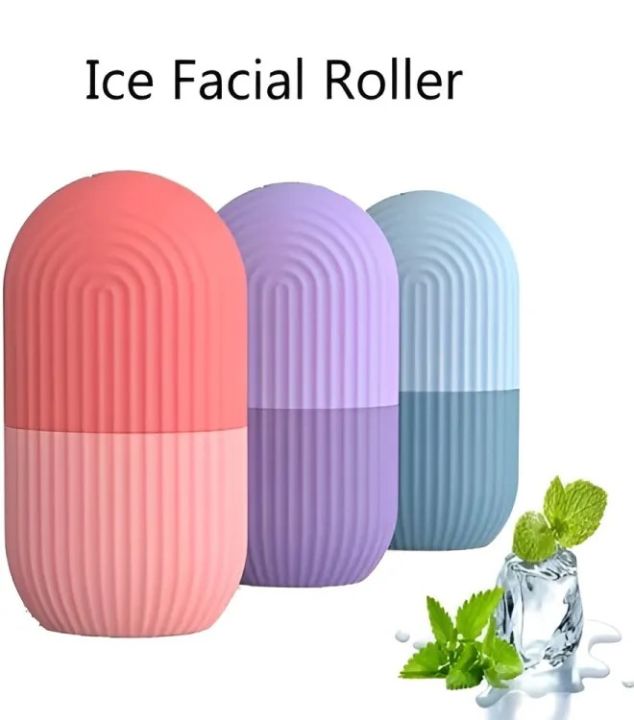 BEAUTY ICE ROLLER FOR FACE MASSAGER & EYE REUSABLE FACE ROLLERS FACIAL ROLLER BOX FACE ICE ROLLER TO ENHANCE SKIN GLOW, SHRINK & TIGHTEN PORES