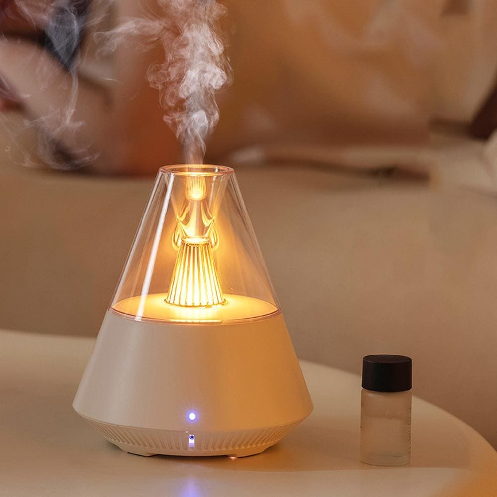 Volcano Room Diffuser, USB Air Humidifier, Retro Light Air Freshner,