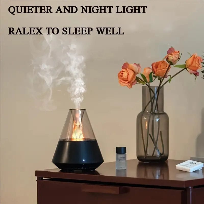 Volcano Room Diffuser, USB Air Humidifier, Retro Light Air Freshner,