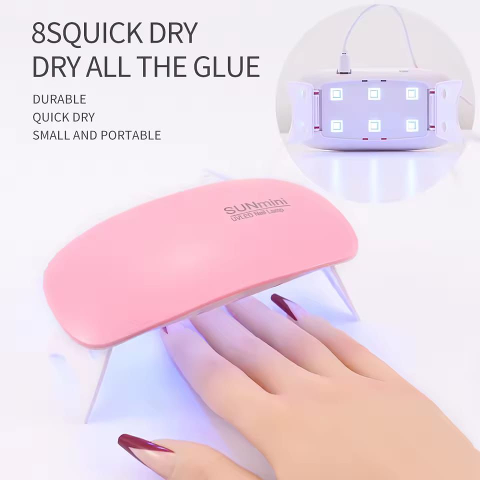 SUN Mini Portable UV LED Nail Lamp - Compact & Travel-Friendly Nail Art Dryer