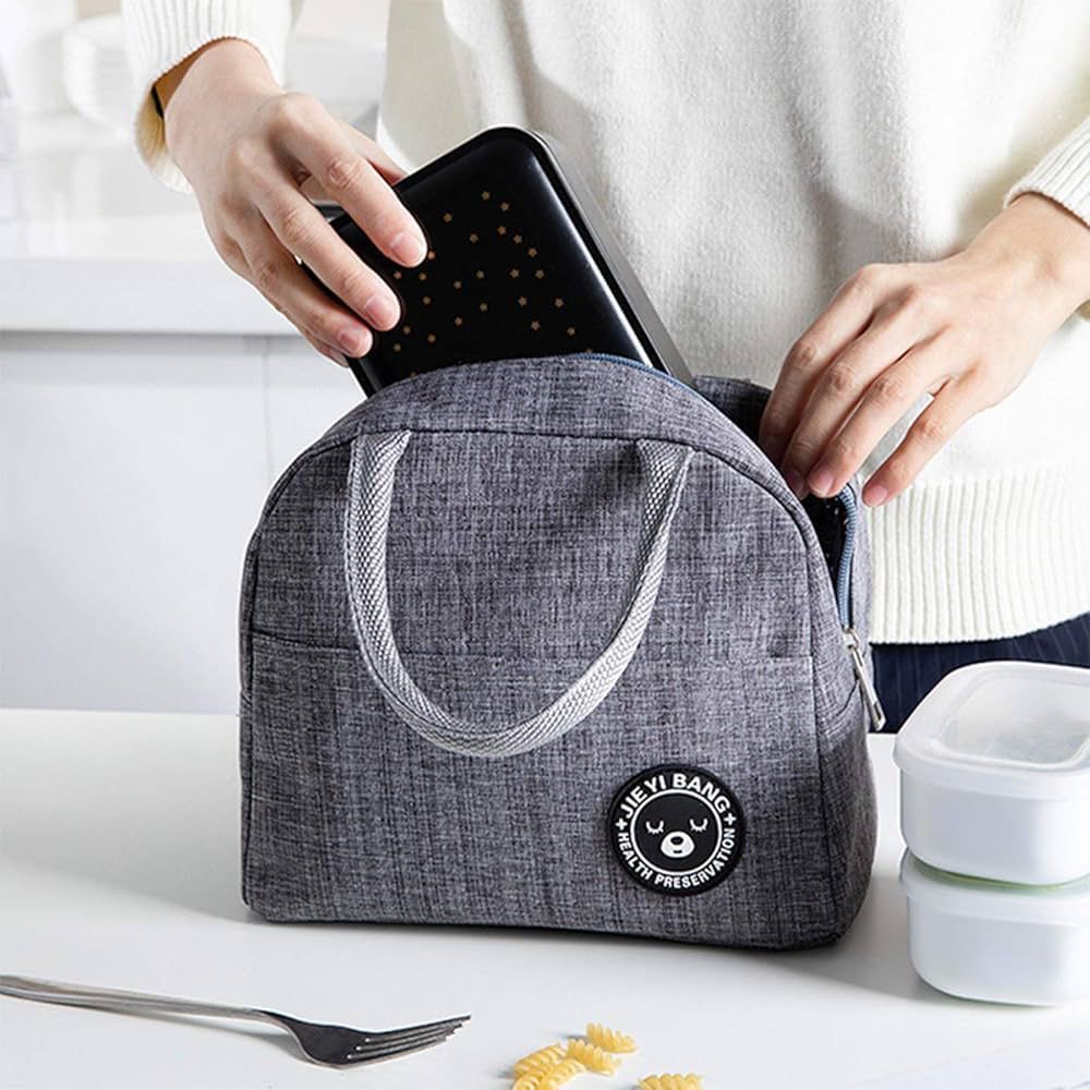 Insulated Thermal Lunch Bag - Keeps Food Fresh & Warm for Up to 6 Hours
