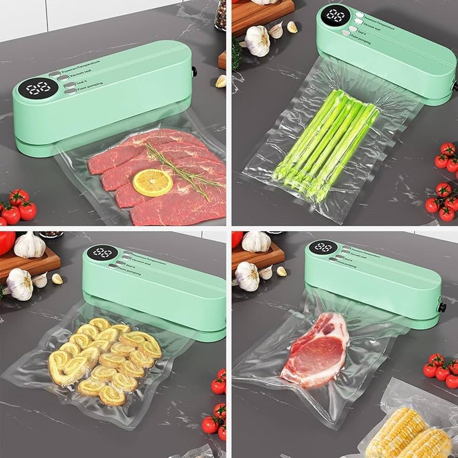 Intelligent Digital Display Vacuum Sealer - 3-Gear Temperature Control & Multi-Mode Sealing
