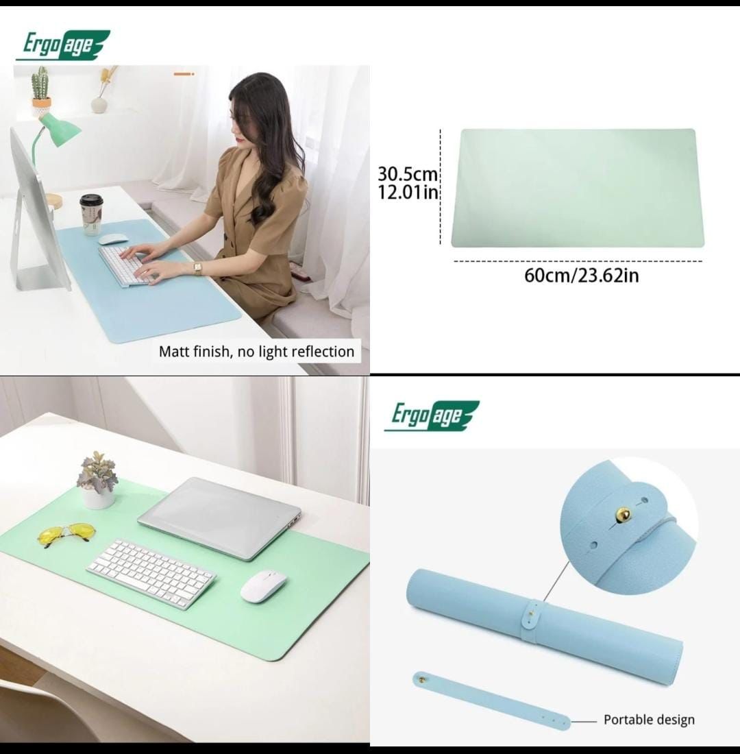 Premium Ergo Age Desk Protector Mat - Smooth, Waterproof, Anti-Glare Surface for Office & Home