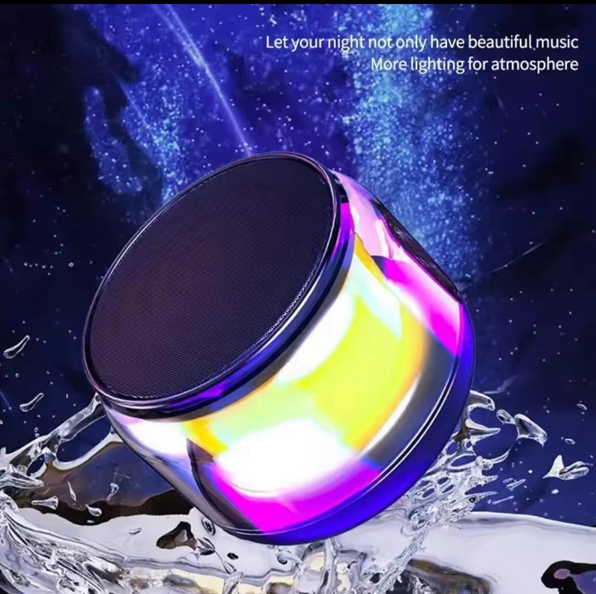 Portable HD Hands-Free Call Speaker with Dynamic LED Lights