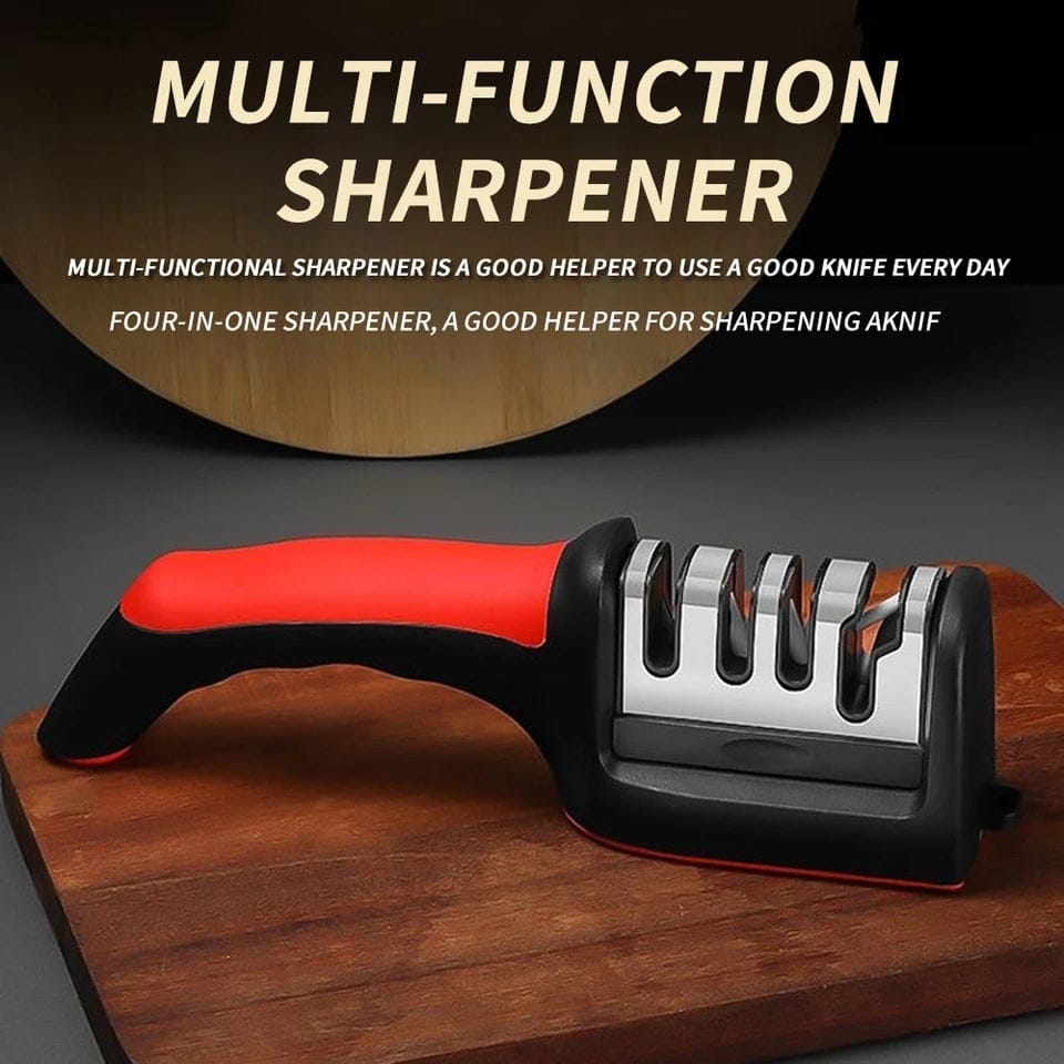 4-in-1 Multi-Function Knife Sharpener - Sharpen Every Blade to Perfection