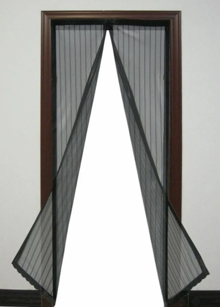 Magnetic Mesh Screen Door- Hands- Free Entry and Bug Protection for Pets and Kids
