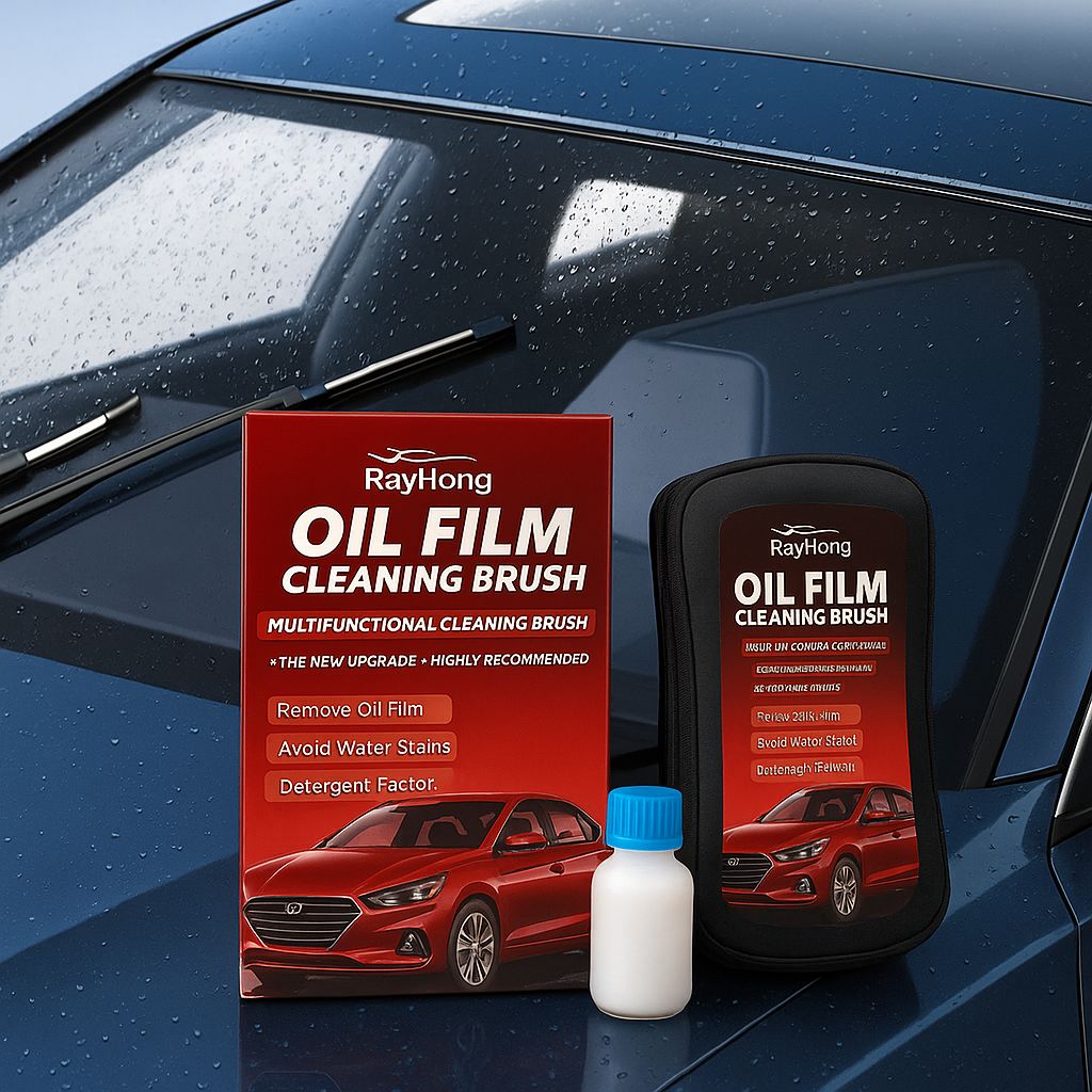 RayHong Oil Film Cleaning Brush Kit – Restore Crystal Clear Windshields