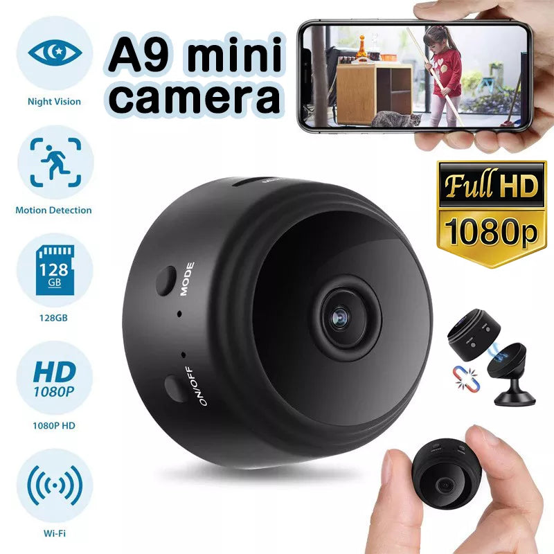 A9 WiFi Mini Camera HD 1080p Wireless Video Recorder Voice Recorder Security Monitoring Camera Smart Home For Infants And Pets