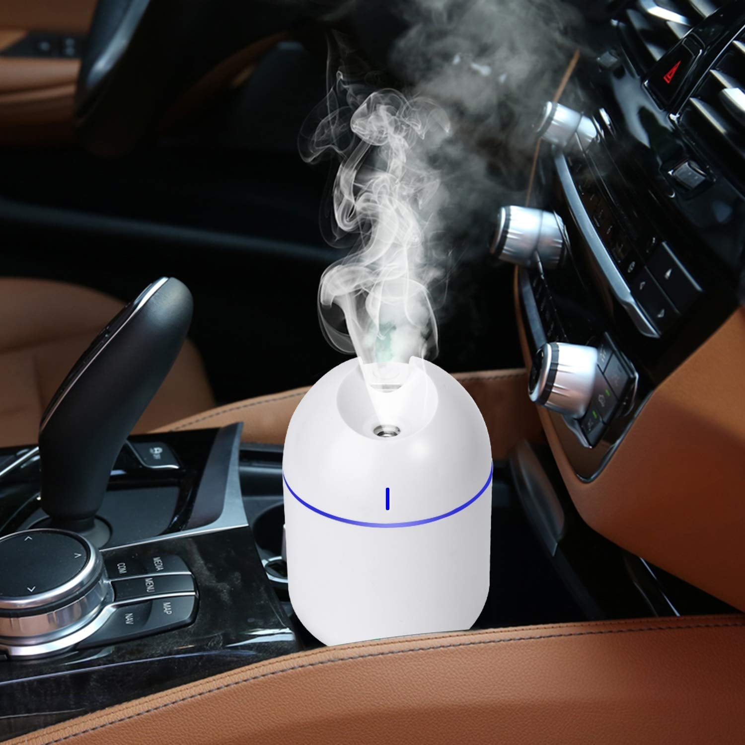 Portable Mini Air Humidifier USB Desktop Humidifier for Car Bedroom Air Diffuser Fogger Mist Maker Sprayer with LED Night Lamp