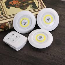 Tap LED Light With Remote Control (Pack of 3 Lights)