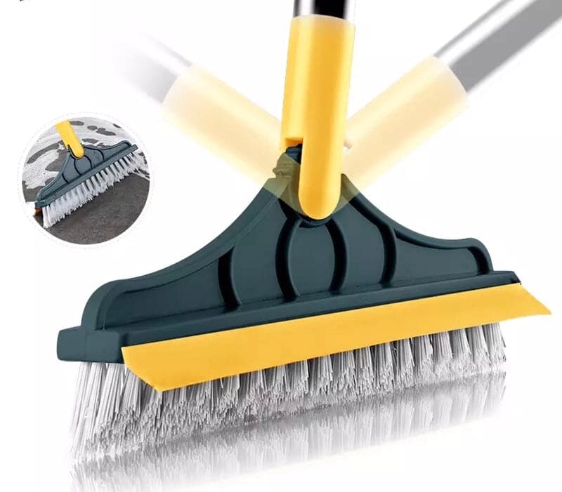 2 in 1 brush wiper mop, easy brush wiper mop , brush wiper mop for you , easy to use, Floor scrub brush 2 in 1, cleaning brush long handle removable wiper, Magic broom wiper brush