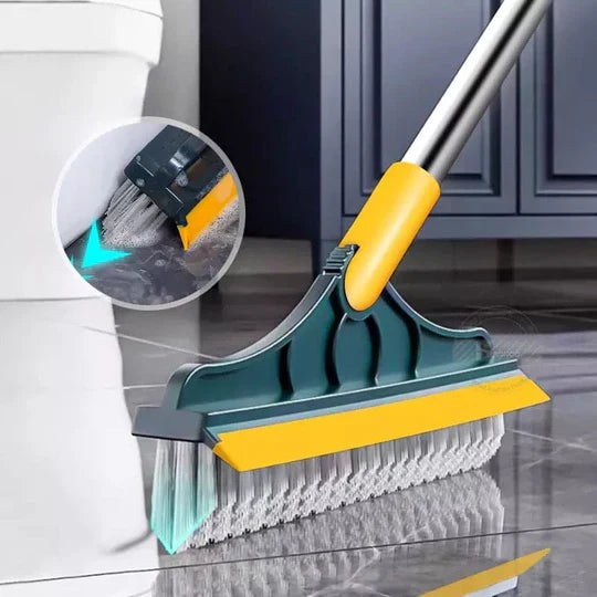 2 in 1 brush wiper mop, easy brush wiper mop , brush wiper mop for you , easy to use, Floor scrub brush 2 in 1, cleaning brush long handle removable wiper, Magic broom wiper brush
