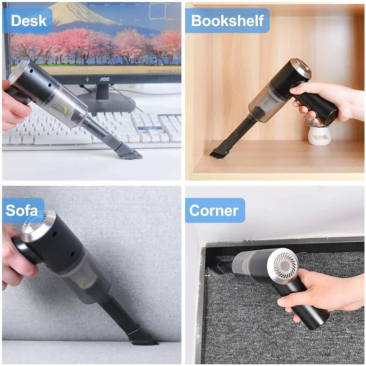 Portable | 2 In 1 | Mini | Home | and | Car | Vacuum | Cleaner
