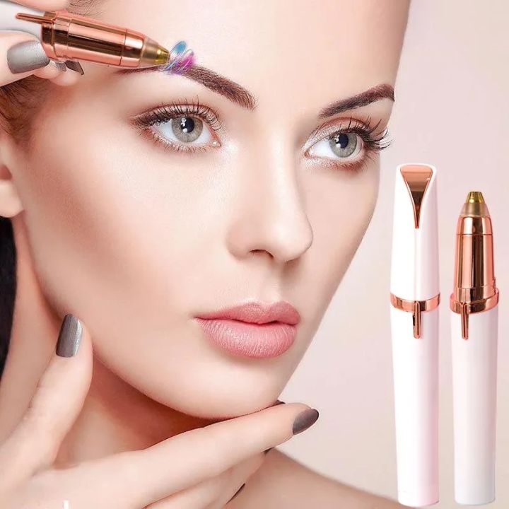 Rechargeable Flawless Eyebrow Hair Remover- Finishing Touch Hair Remover Machine - Original Facial Hair Remover - Rechargeable Eyes Brow And Hair Remover - Electric Trimmer Epilator-Eyebrow Trimmer Pen