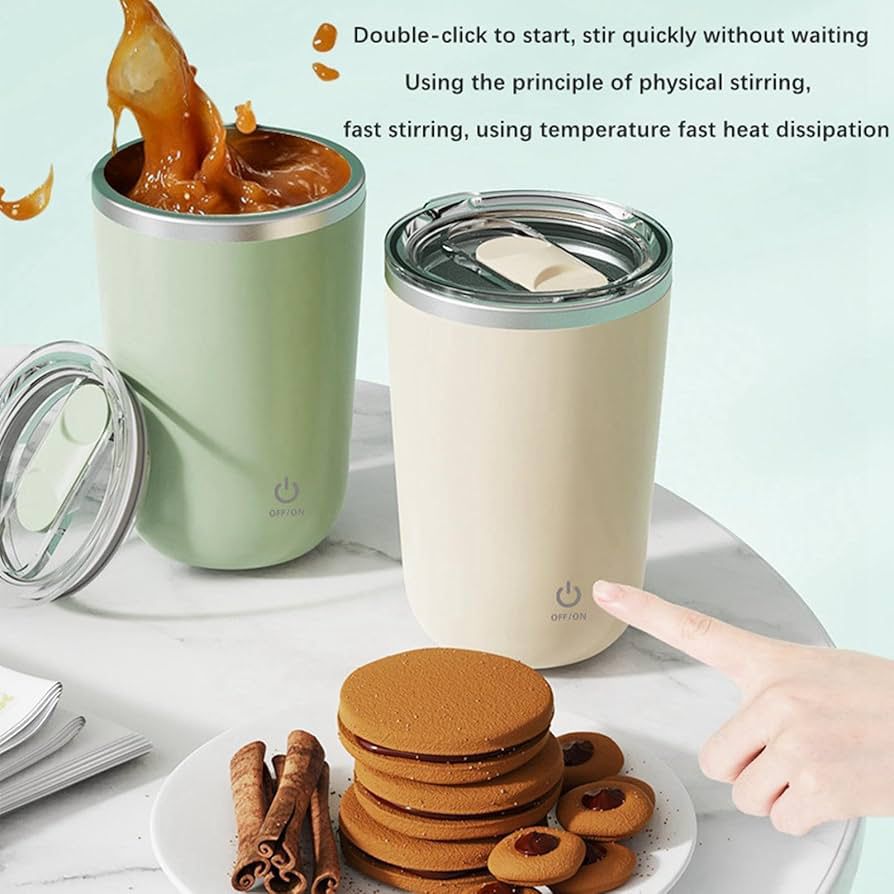 Rechargeable Stirring Mug Electric Mixing Cup for Perfect Drinks