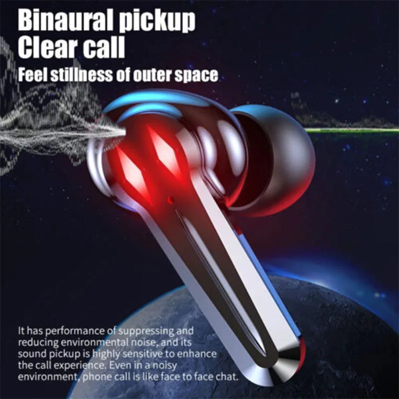 M28 Gaming Wireless Earbuds with RGB Lights & Digital LED Display